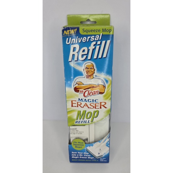 NEW Mr Clean Magic Eraser Universal‎ Mop Refill Type A~Fits Most Squeeze Mops - Picture 1 of 4